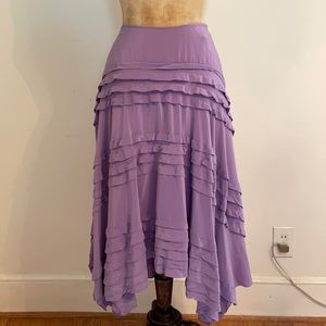 100% silk DKNY hi-low skirt